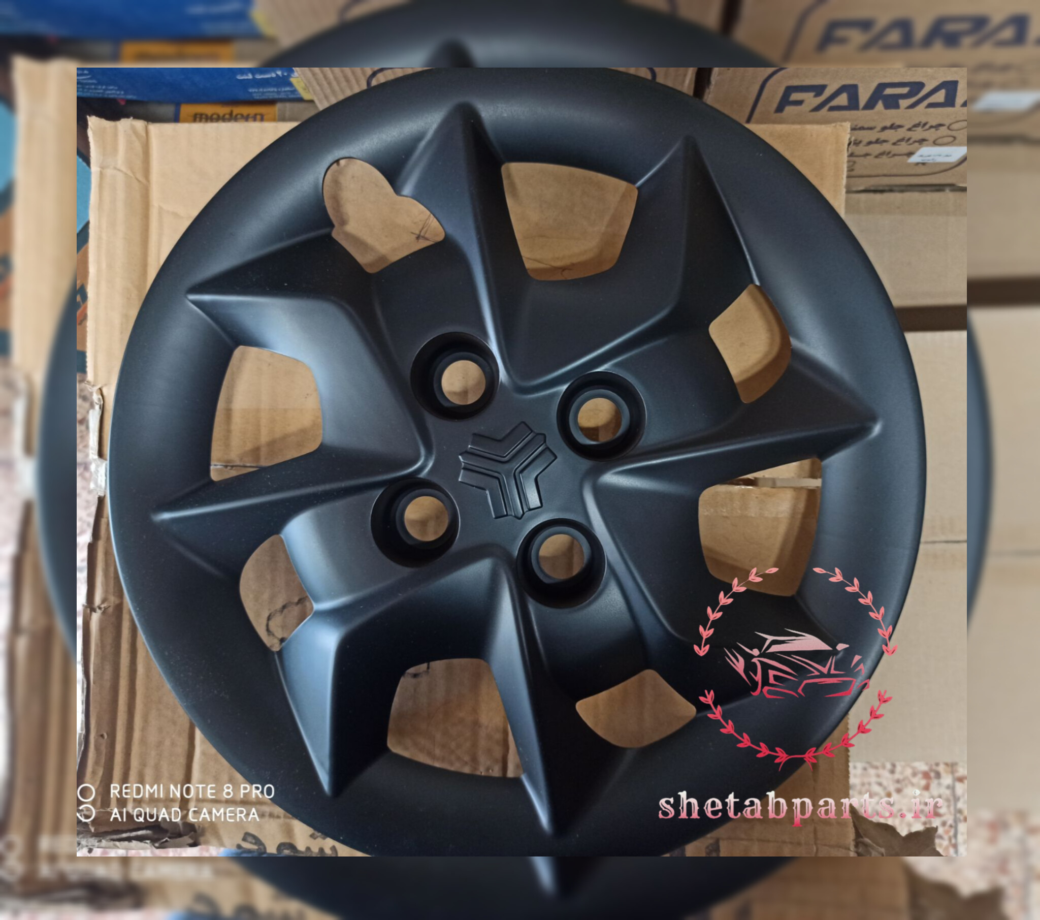 قالپاق چرخ تی پی ای مدل B01 سایز 14 اینچ ۴ عددی مناسب برای ساینا